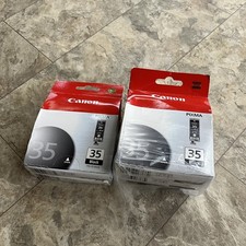 Genuine Canon PGI-35 Black Ink Cartridge Lot of 5 Five Boxes OEM Sealed PIXMA