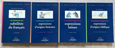 Lot, 4 DICTIONNAIRES commentés , EDITIONS LAROUSSE Coll LE SOUFFLE DES MOTS - Photo 1/3
