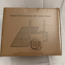2 Pack Of Smart PTZ Security Camera With Solar Power Outdoor Pan Nigth Vision