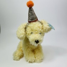 Plush Puppy Dog Kids Toy FAO Schwarz Sparklers Wear And Share Birthday Hat New