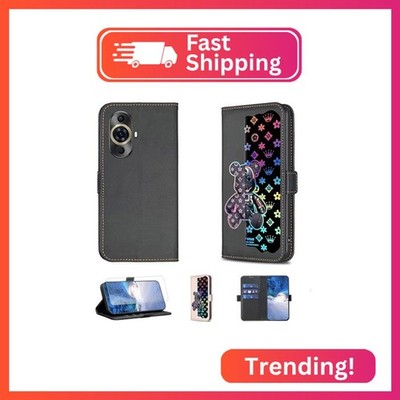 jioeuinly Case Compatible for Huawei Nova 11 Pro Phone Case Flip Stand Cover [wi