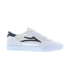 Lakai Cambridge Mens White Leather Lace Up Skate Inspired Sneakers Shoes