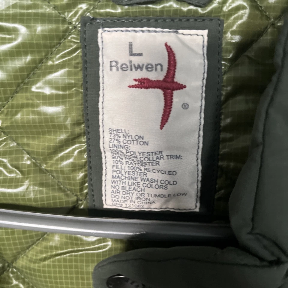 Relwen Quilted Tanker Olive Vest Mens L HUCKBERRY Sold Out Rare - Image 3 of 4