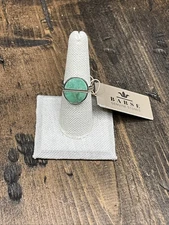 Barse Moon Phase Ring Duo- Varacite- Silver- 7.75-NWT