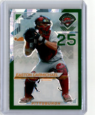 2025 Panini Prospect Edition Green Cracked Ice #159 Easton Carmichael /149