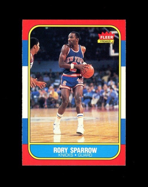 1986-87 Fleer Premier #105 RORY SPARROW! New York Knicks SEE