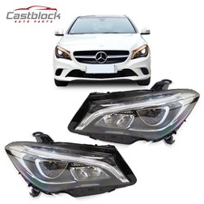 For 2014-2019 Mercedes Benz CLA45 W117 Headlights LED Lens Beam Projector LED LR
