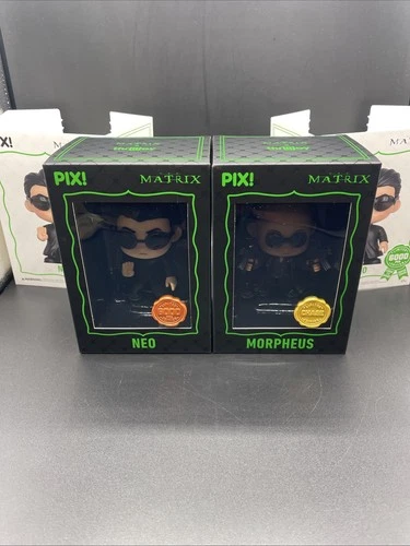 Thrilljoy PIX - The Matrix  - Neo Hero & Morpheus Chase Set Of 2 - LE Super Rare