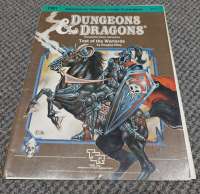 Test of the Warlords - CM1 - Dungeons & Dragons - Companion Adventure TSR 9188