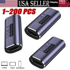 USB 4 Type C Female to Female Adapter Coupler 240W 40Gbps 8K for Thunderbolt Lot