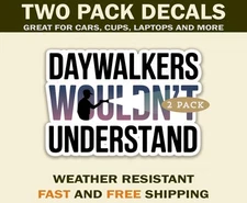 Night Security Guard Sticker Decals great for cars, water bottles and more