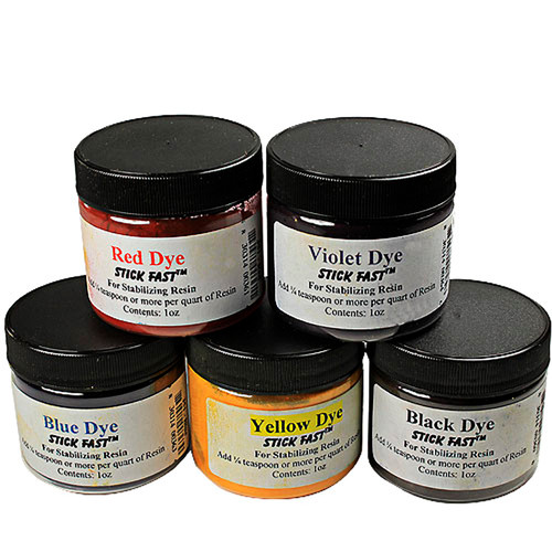 Stick Fast Stabilizing Resin 5 Dye Kit 351-DYE KIT