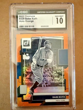 Babe Ruth CGC GM MT 10 2022 Panini Donruss -  #229 Holo Orange
