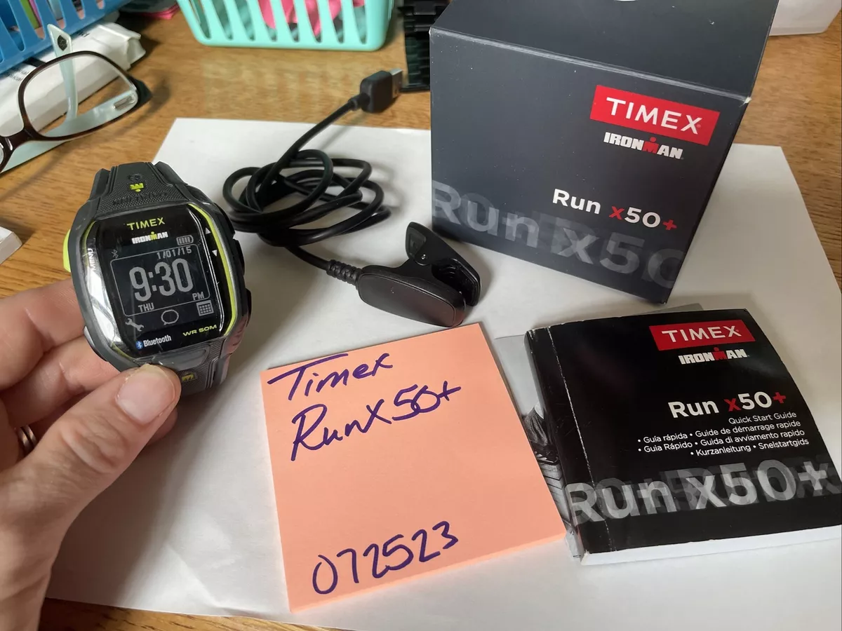 Timex ironman run shop x50+ fitness smartwatch