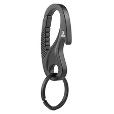 Titanium Carabiner Keychain Clip Key Rings Quick Release Heavy Duty Bottle Op...