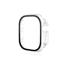For Apple Watch Series Ultra 49mm Clear Hard PC Screen Protector Full Case