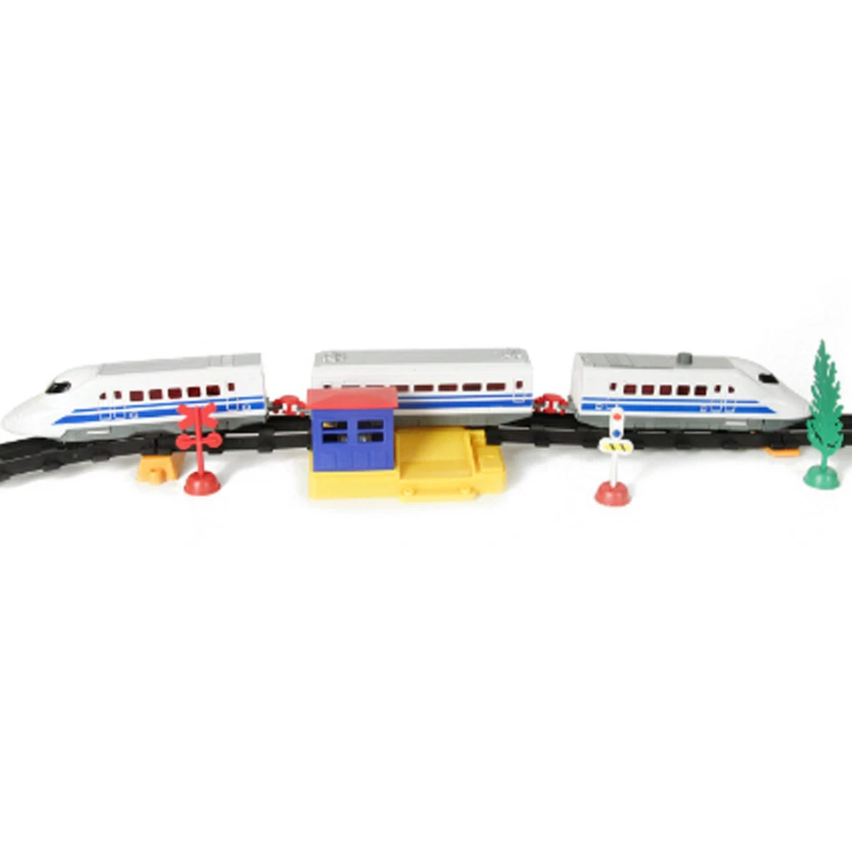 STAZIONE FERROVIARIA TRENO INTERNAZIONALE AD ALTA VELOCITÀ TRENINO GIOCATTOLO - Immagine 3 di 4