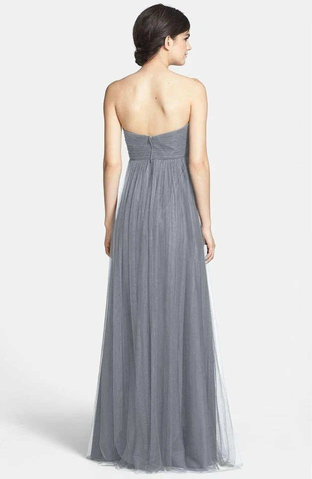 Vestido Jenny Yoo Annabelle Convertible Columna Tul Escote Corazón Talla 16 Foto 2 de 3