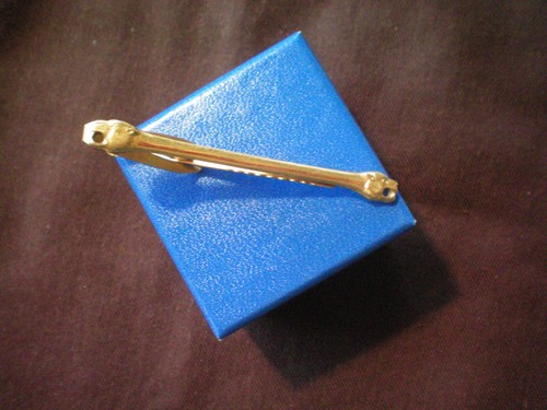 Vintage Tiger Head Face Tie Clip Bar Hickok