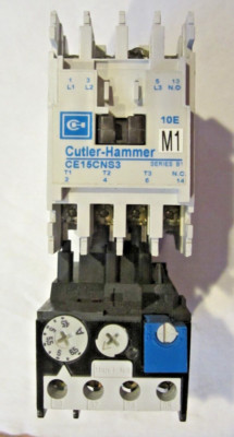 Eaton/Cutler Hammer CE15CNS3 Contactor 110/120V Coil W/ C316FNA3* Overload Relay