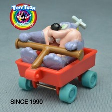 Collectible Toy 1990 : Dizzy Devil on a Rolling Wagon from Tiny Toon