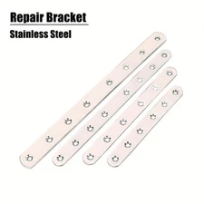 Repair Plate Flat Straight Fixing Mending Corner Brace Bracket Stainless Steel