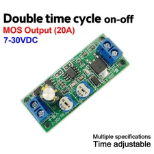 DC 7-30V Adjustable Cycle Timer Delay On/Off Switch Power Supply Relay Module