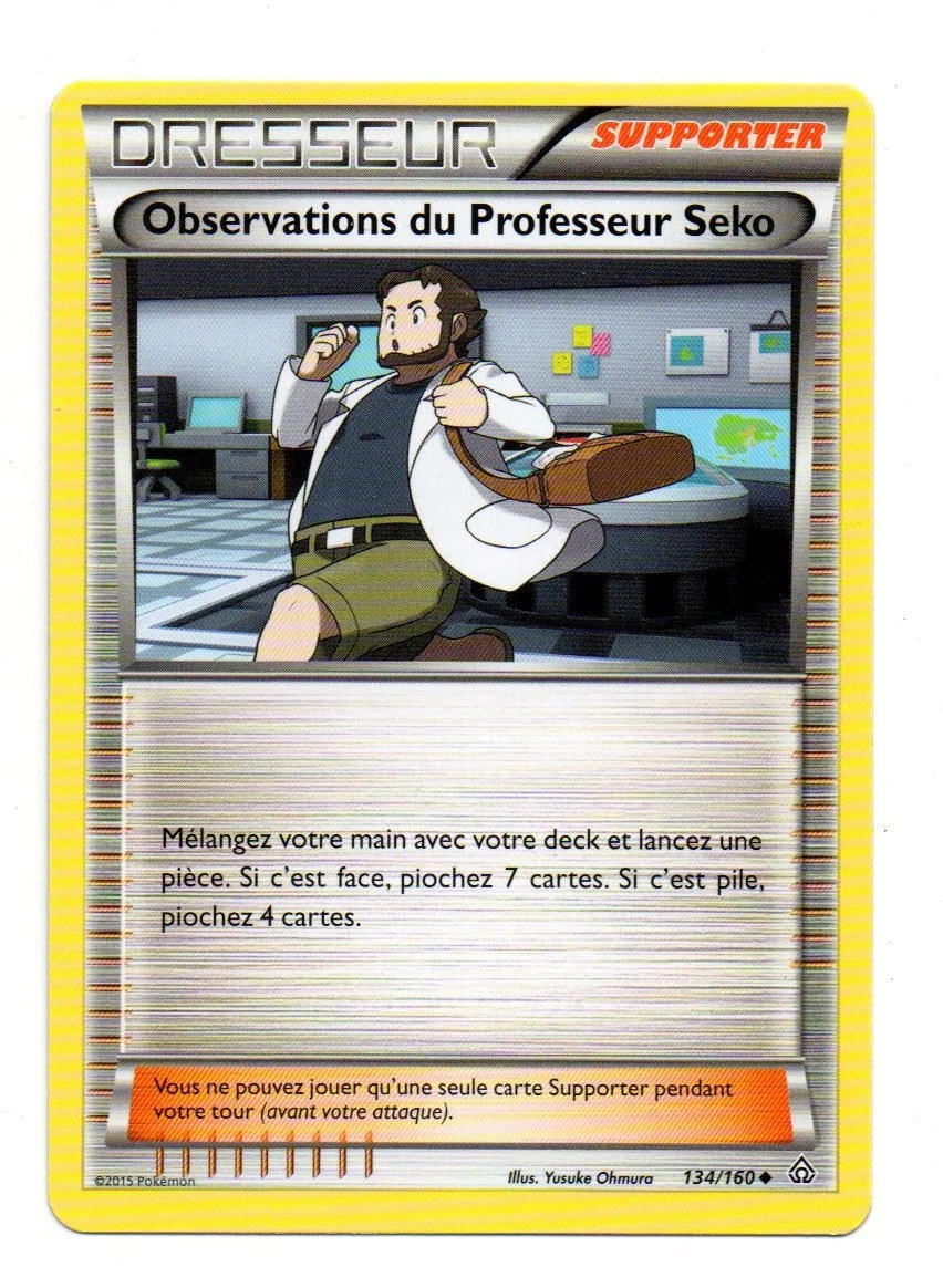 Pokemon 134/160 - Entrenador Observaciones del Profesor Seko - Carta JCC 2015