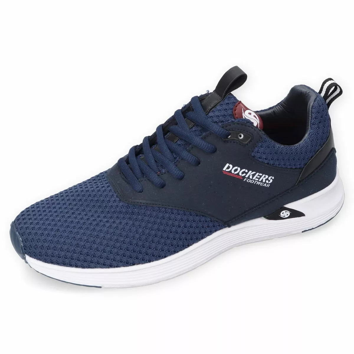 Navy shop sock trainers