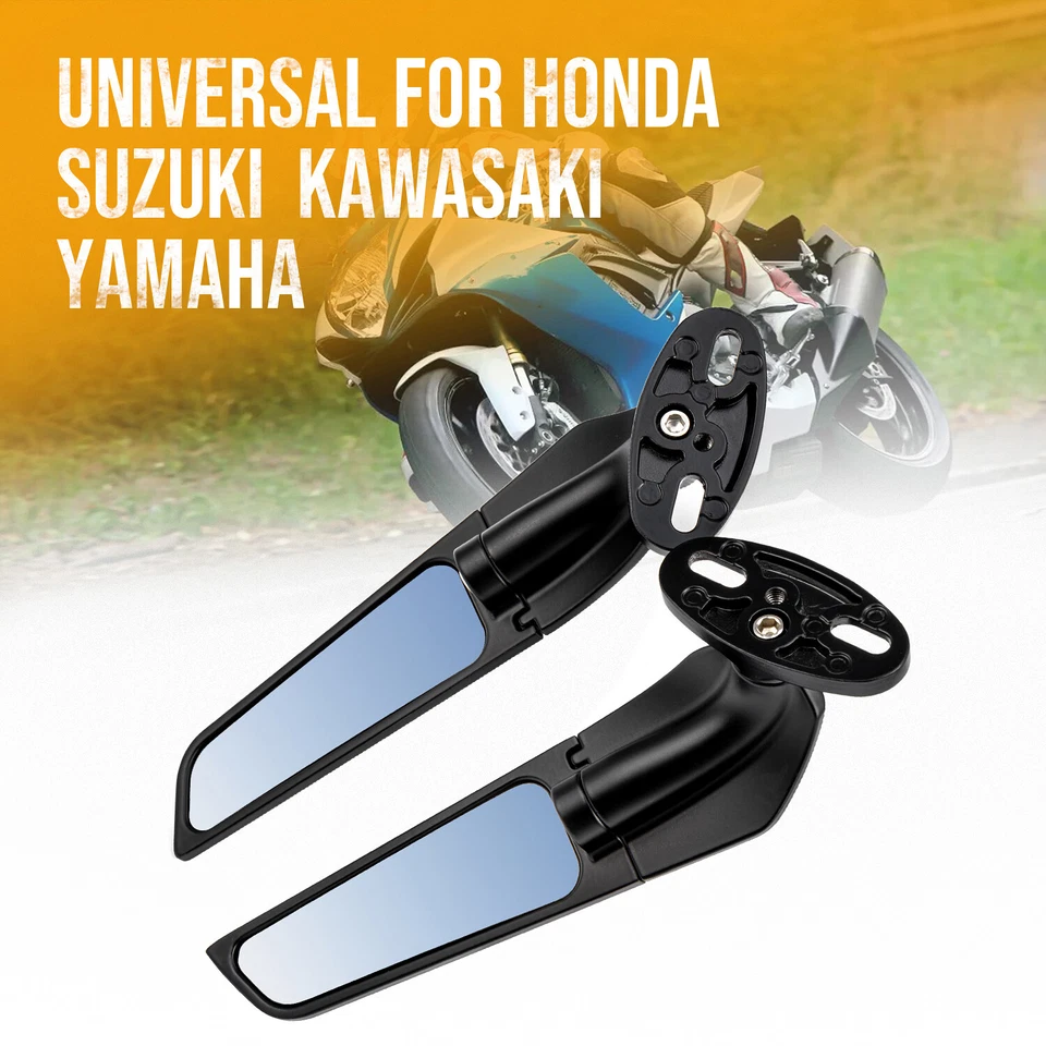 Espejos retrovisores ajustables para actualización Kawasaki Ninja ZX6R 1995-2024 Foto 2 de 4