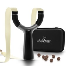 Majesty Forest® Profi Steinschleuder Set "Hunter" - Inkl. Bänder, Tasche, Kugeln