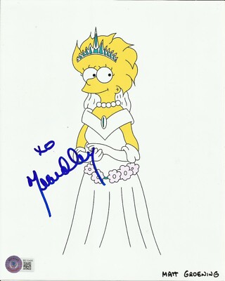 YEARDLEY SMITH SIGNIERTES FOTO SIMPSONS (2) AUCH BECKETT COA