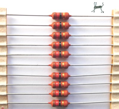 12 Ohm 12R0 (10 Stück) 2W 5% - Last-Widerstand Metallfilm - VISHAY PR02 RoHS