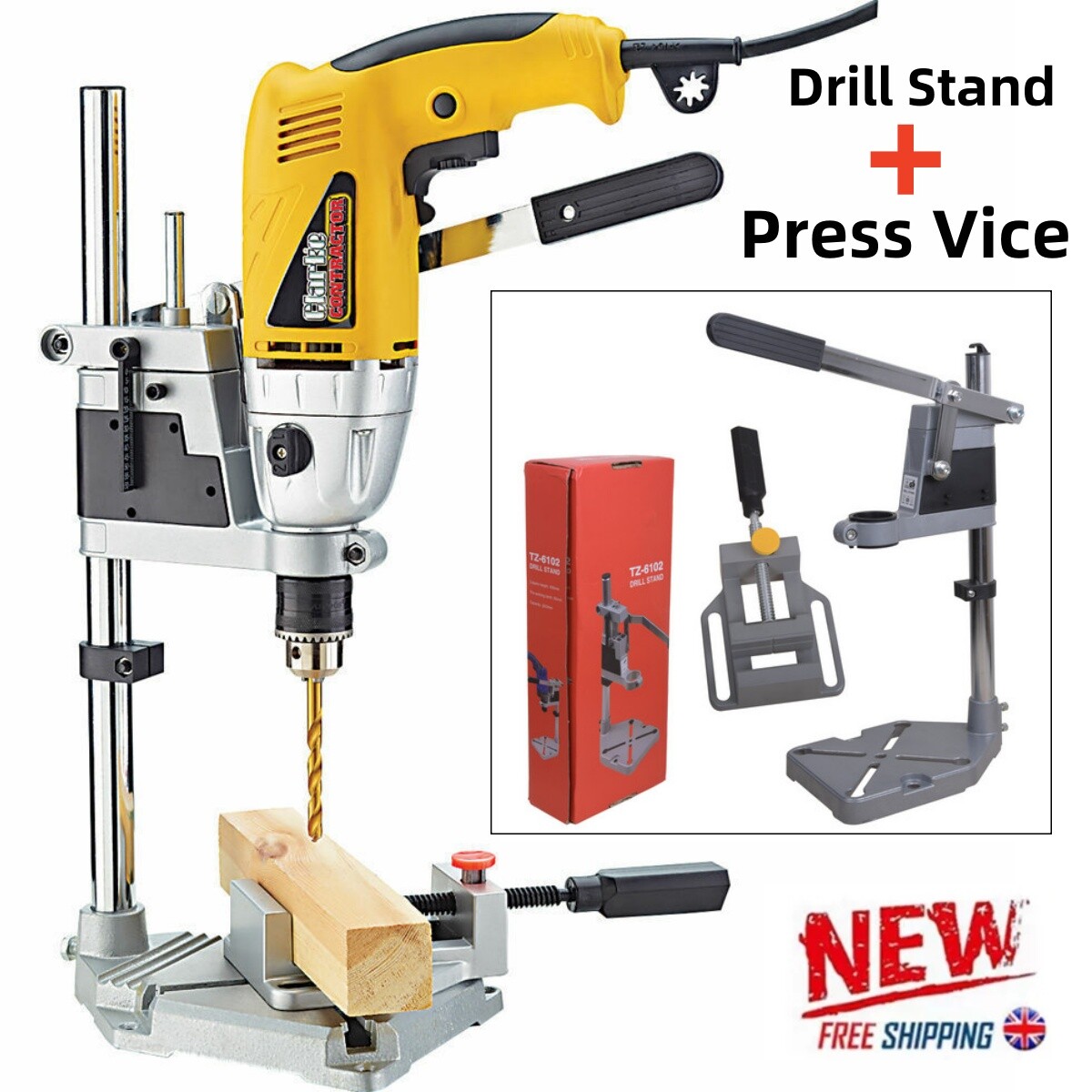 Dewalt Planer Stand Adjustable Hand Drill Press Bench Stand Pillar
