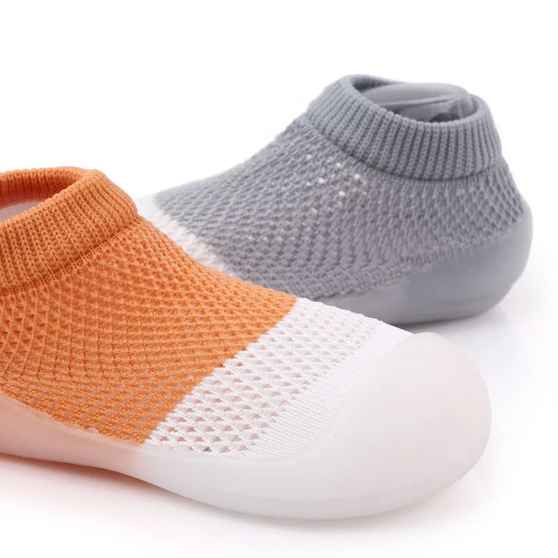 Bebé Niños Pequeños Niñas Niños Calcetín Infantil Exterior Antideslizante Suave Suela de Goma Zapatos EE. UU. Foto 4 de 4