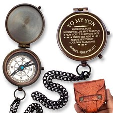 to My Son Compass - Gifts for Men Birthday Gifts Baptism Gifts for Boys Gifts...