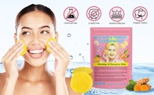 Turmeric Kojic Acid Cleansing Pads, 80pc with Vitamin B5, Vitamin C,