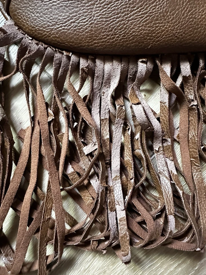 Bolso Bandolera Madden Girl Marrón Flecos Cuero Sintético Foto 4 de 4