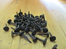 50 DECORATIVE NAILS CLAVOS HAND FORGED METAL TACKS .5" DOOR DECOR HARDWARE