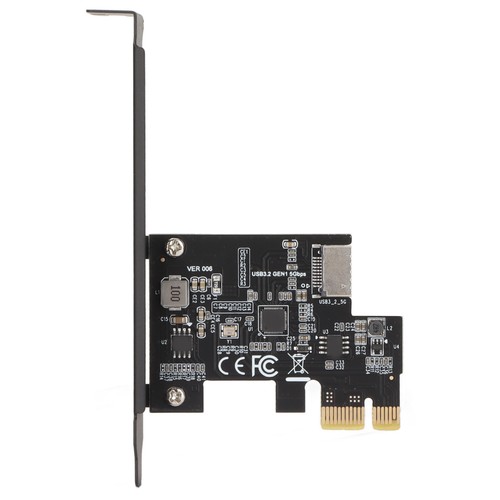 (Black) PCI E Riser Card USB3.2 PCI E To Type E Riser Card Double - Photo 4/12