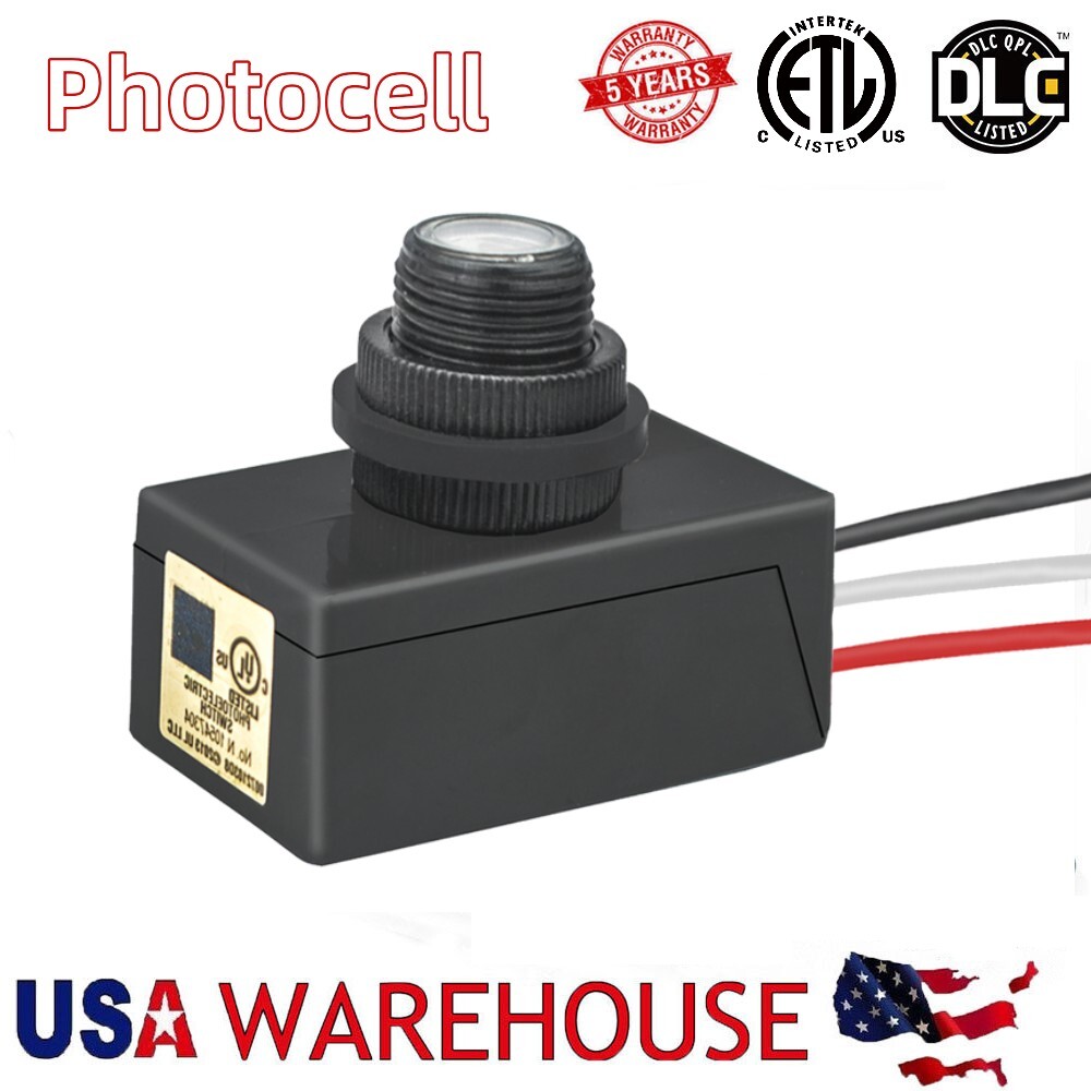 Outdoor Hardwire Post Eye Light Control With Photocell Sensor Switch