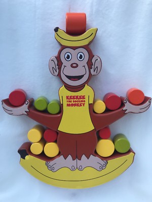 Blue Orange Games Keekee The Rocking Monkey Award Winning Wooden Skill Building