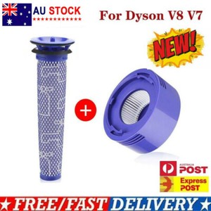 Pre \u0026 Post HEPA Filter For Dyson V8 V7 Animal Absolute Vacuum Cleaner  Replacemen | eBay