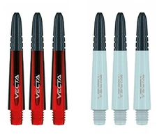 2 New Sets Winmau Vecta Short Dart Shafts – Ships w/ Tracking - Red & White