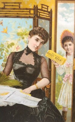 Antique Advertising Trading Card ~ Hire's Root Beer ~ Center Point, Iowa. #-5939