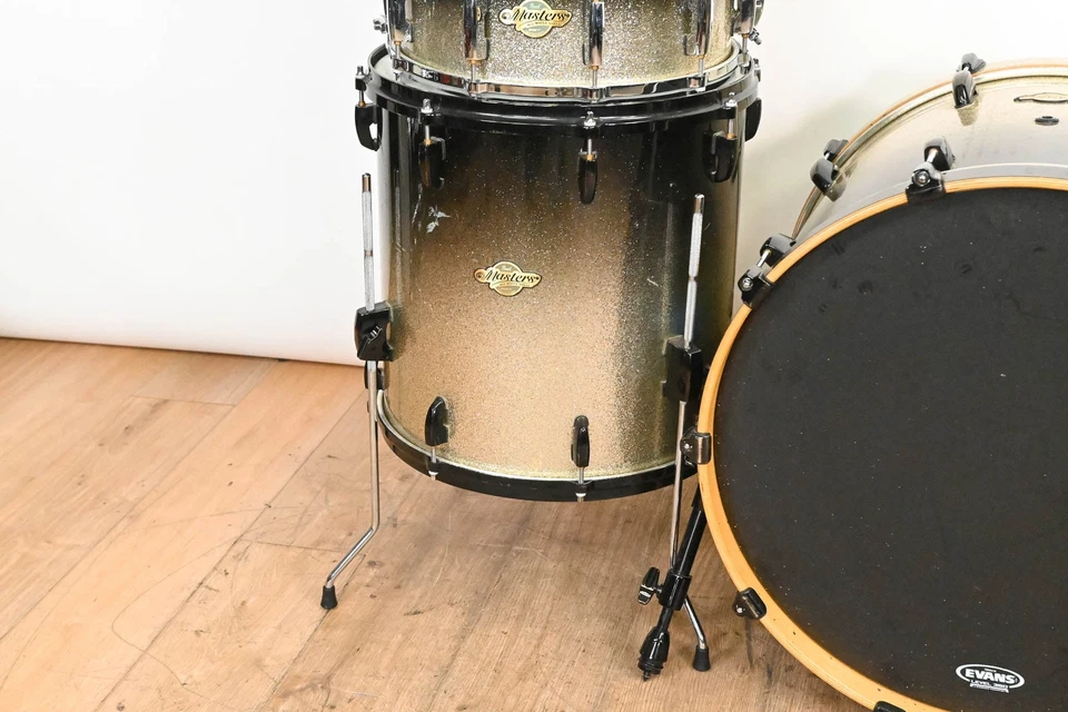 Pearl Masters Maple 4-Piece Shell Pack - Black Sparkle Fade CG01JNL - Image 3 of 4