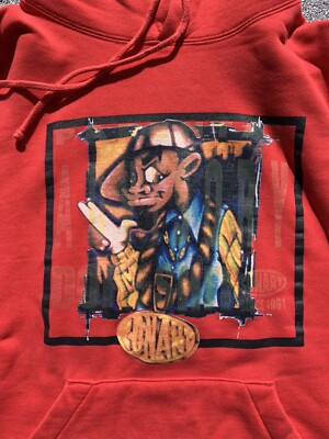 90s conart スウェット VTG 90s Conart Graffiti Hoodie Mens Medium Rare Biggie hip