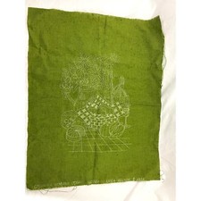 VTG Minerva Crewel Picnic Cross Stitch Kit #7411 Erica Wilson 1973 INCOMPLETE