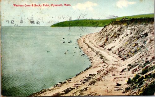 Plymouth Massachusetts Ma Postcard Pilgrims Thanksgiving - Warrens Cove - 1913