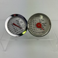 Vintage Meat Poultry Thermometer Lot Farmhouse Cottagecore Dual Temperature